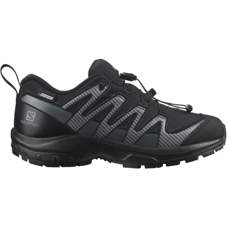 Black Salomon Xa Pro V8 CSWP Kids\' Hiking Shoes | PH 47253G